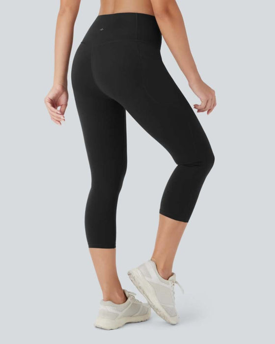 Leggings Høj Talje Syv-Ottendedele Formende Yoga