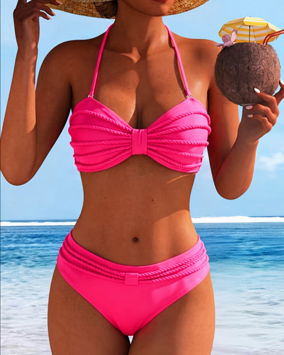 Bikini Ensfarvet Halsbånd