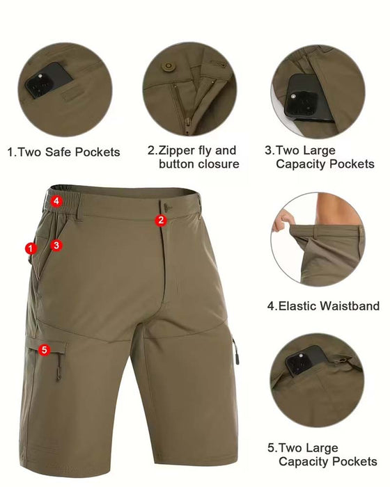 Herre Shorts Afslappede Ensfarvede