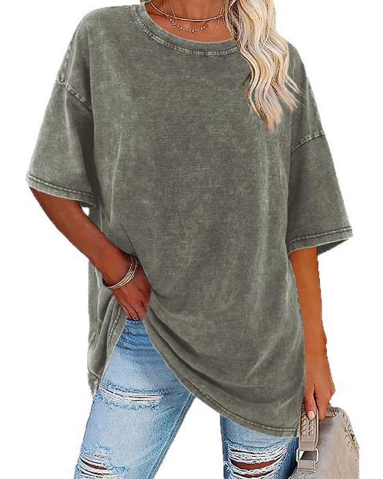 T-Shirt Loose Fit Afslappet Korte Ærmer