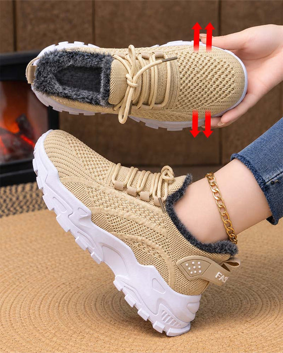 Sneakers Tynd Sål Fleeceforet Sne
