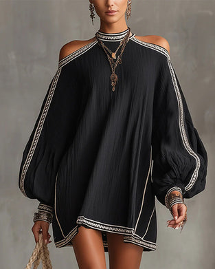 Kjole Lygteærme Afslappet Kort