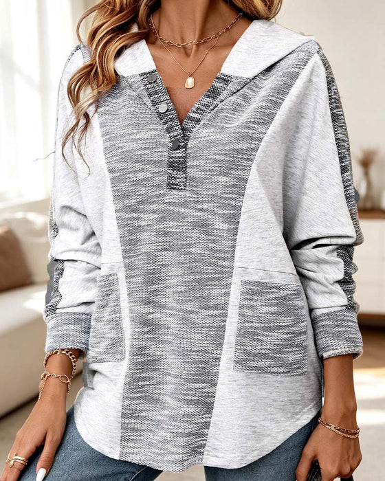 Hoodie Lang Ærme Casual