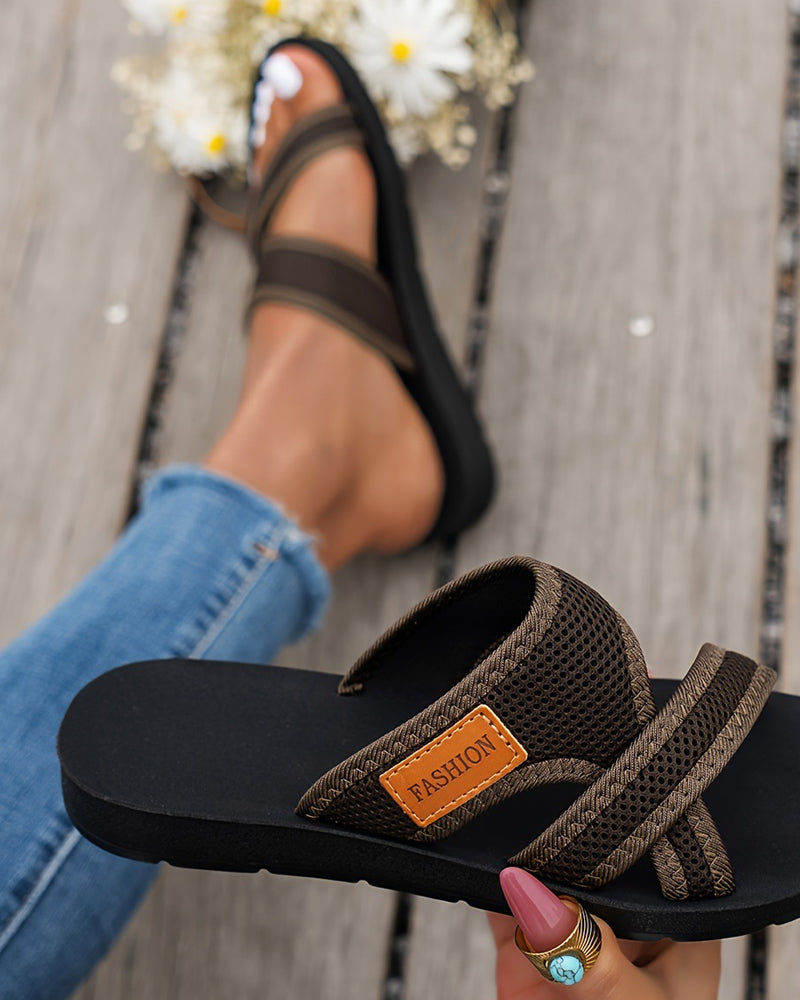 Sandaler Minimalistisk Mesh Slip-On Mode Skyde