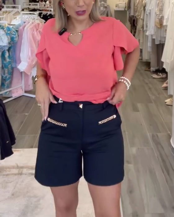 Shorts Med Kædepynt Afslappet
