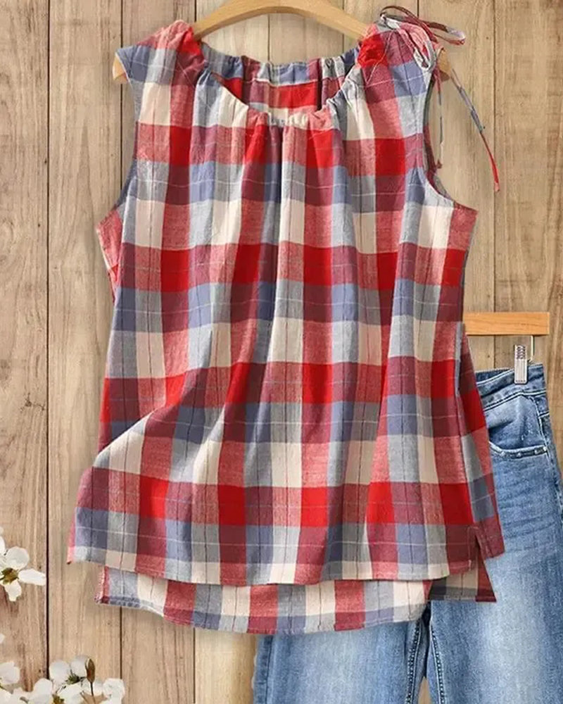 Tank Top Ternet Ærmeløs