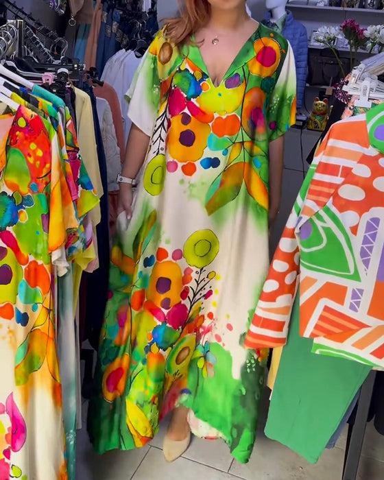 Kjole Løs Mode Casual