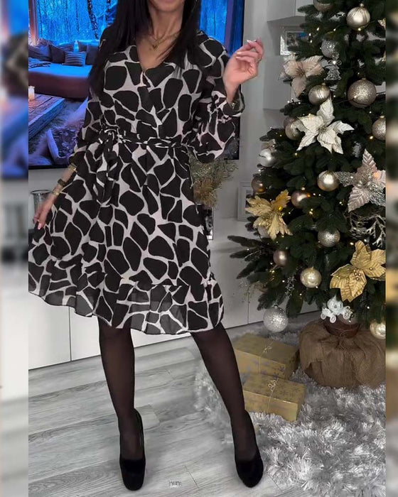 Kjole Elegant Geometrisk A-Kant