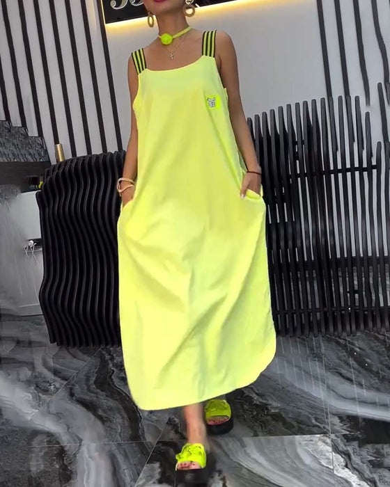 Kjole Splittet Stropper Løs