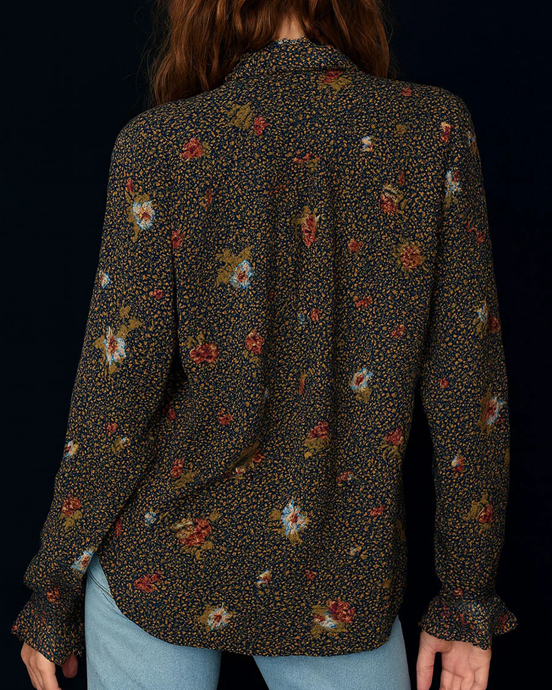 Skjorte Vintage Bohemisk Tryk