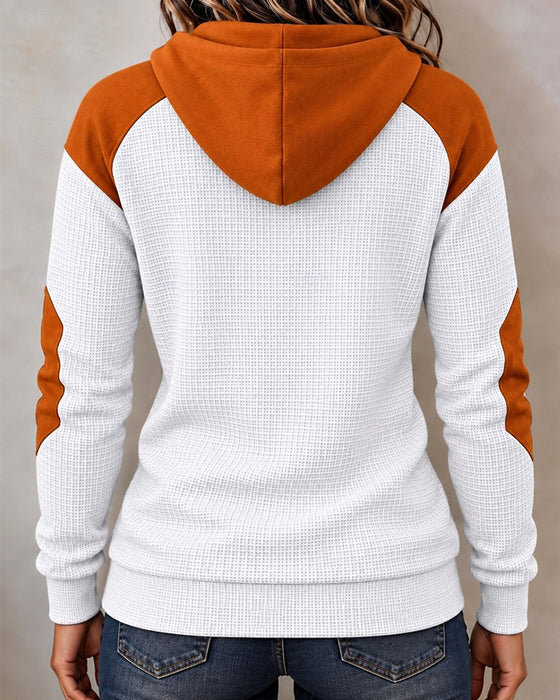 Hoodie Patchwork Snøring