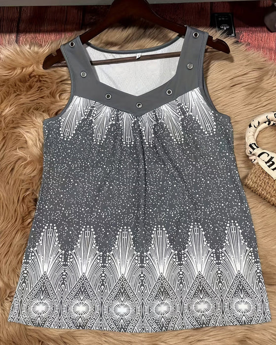 Tank Top Afslappet Mode Alsidig