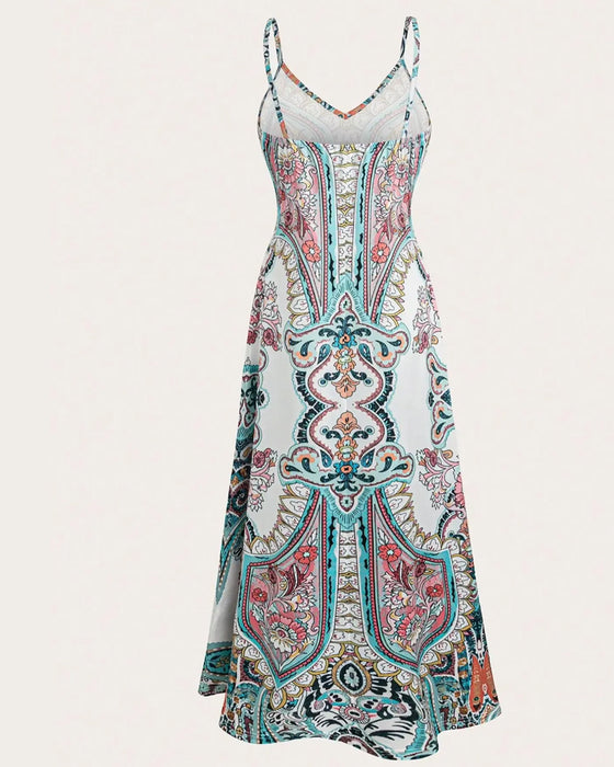 Kjole Vintage Print Camisole Maxi