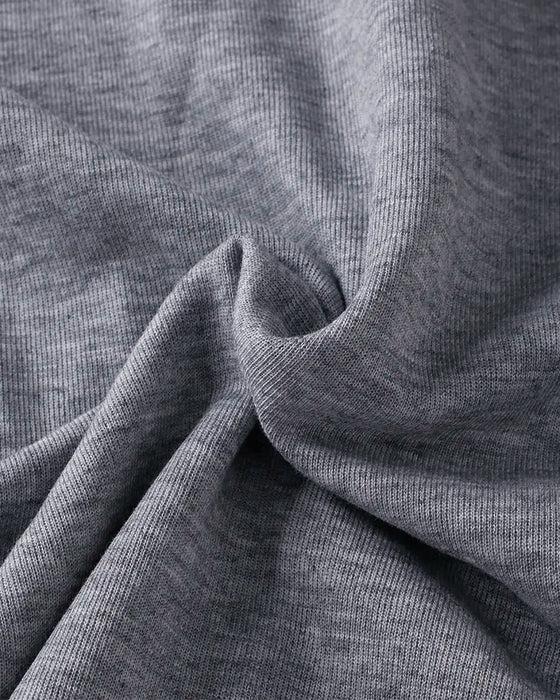 Hoodie Ensfarvet Casual Kort Ærme
