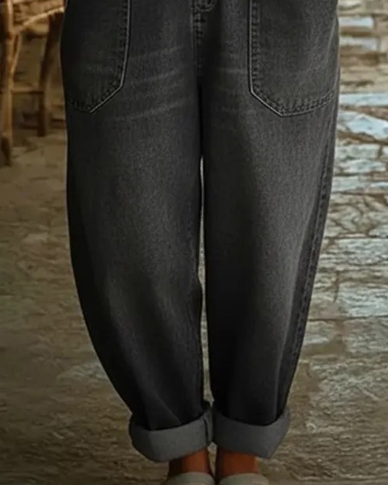 Springedragt Afslappet Lomme Denim