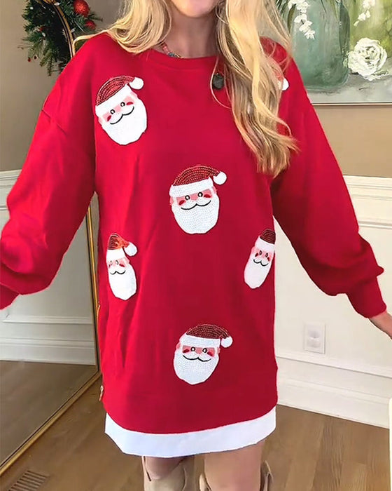 Kjole Julemand Tryk Sammensat Sweatshirt