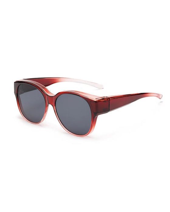 Polariseret Uv400-Beskyttelse Trendy Runde Solbriller