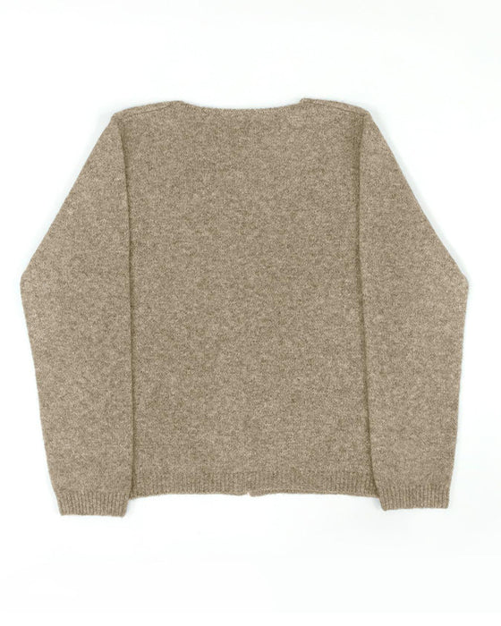 Pullover Knap Uregelmæssig Ensfarvet