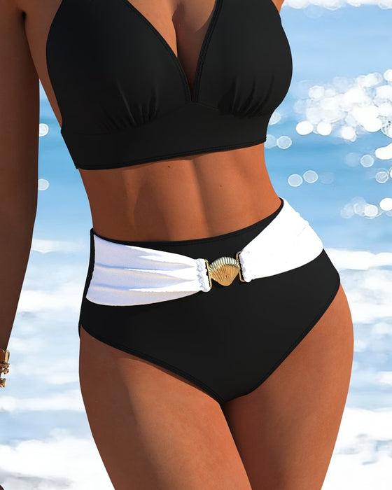 Bikini Dobbelt String Halsstrop Designer