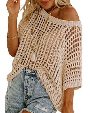 Fem Ærmløftende Åbent Væv Stranddekning