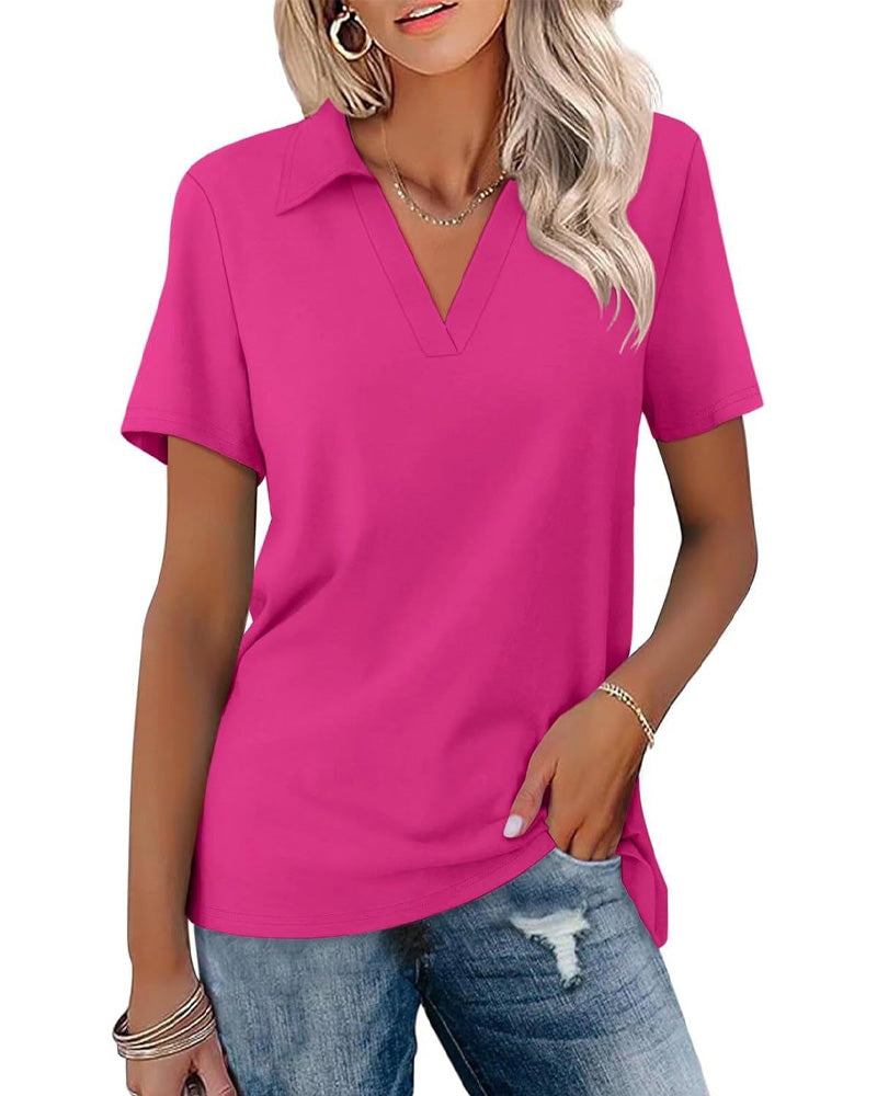 T-Shirt Kort Ærme V-Hals Polo