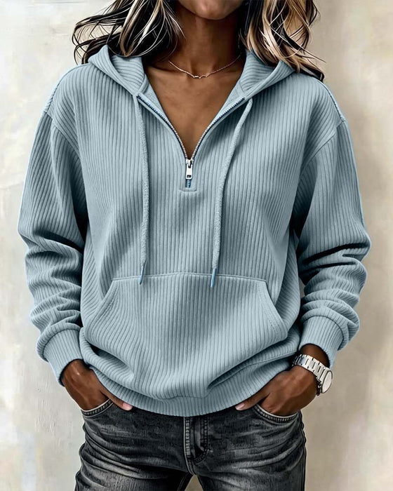 Hoodie Mode Lang Ærme