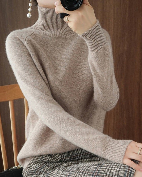 Elegant hvid turtleneck