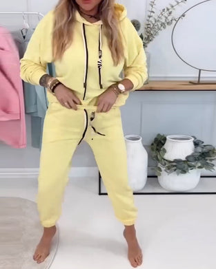 Todelt Jakkesæt Street Style Sweatshirt Sport