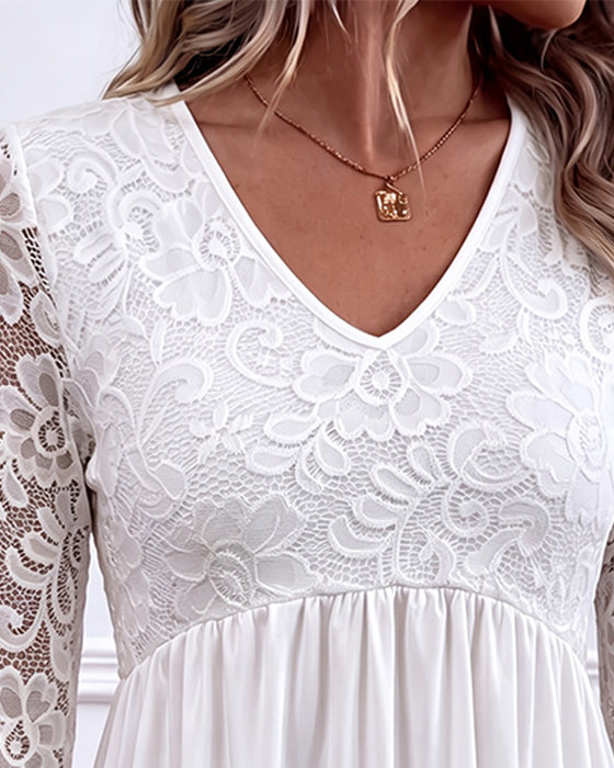 Bluse Blonder Lang Ærme Rynket