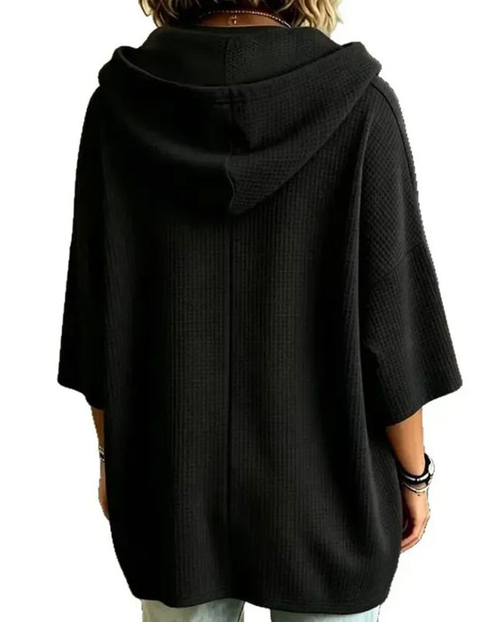 Hoodie Hætte Snor Afslappet