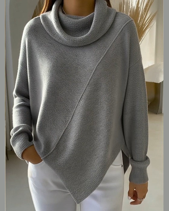 Sweater Asymmetrisk Kuhals