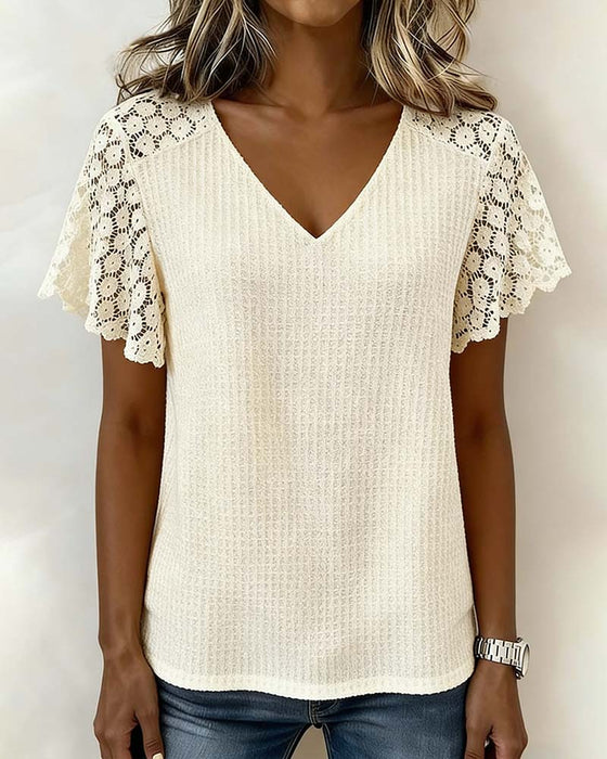 Top Vaffelpanel Blonde