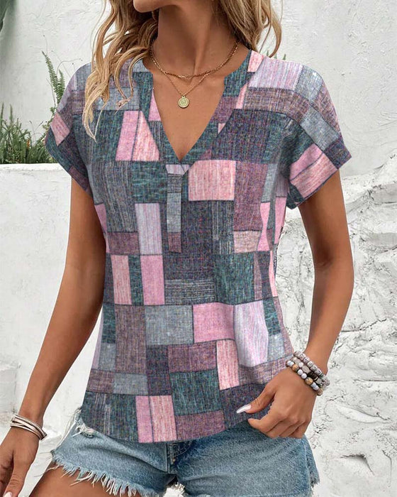 Bluse Casual Ternet V-hals