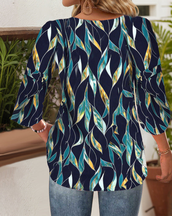 Bluse Casual V-Udskæring