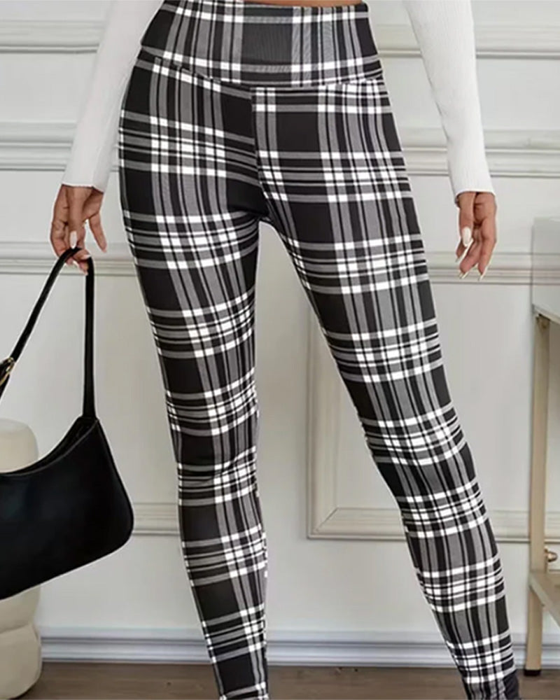 Leggings Ternet Tryk Termisk