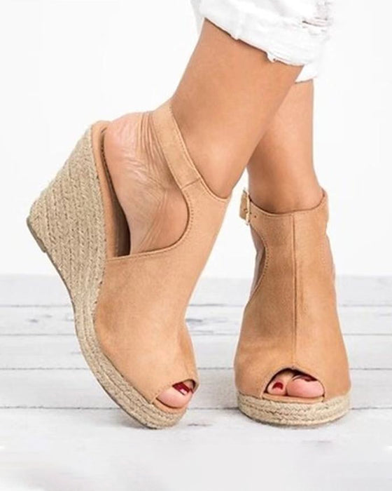 Højhælede Sandaler Med Åben Tå