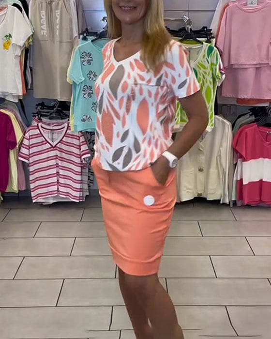 Sæt Elegant Pendler Nederdel Todelt