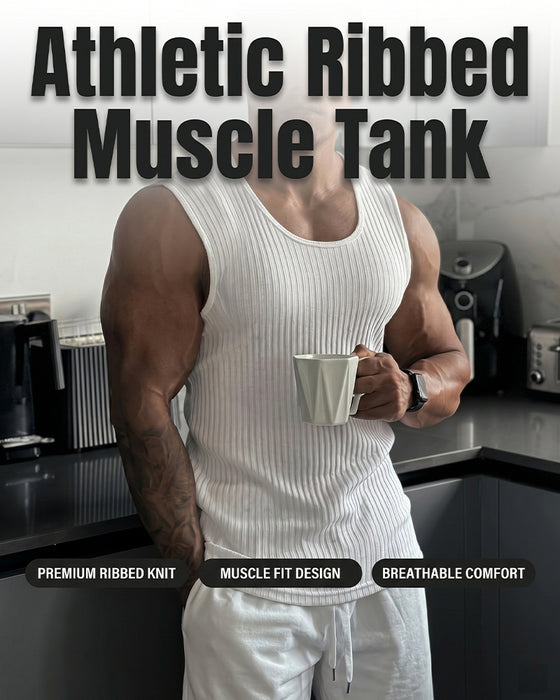 Tank Top Ensfarvet Lodret Stribet