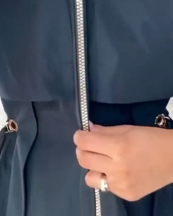 Jakke Trenchcoat Med Hoded Egenskap