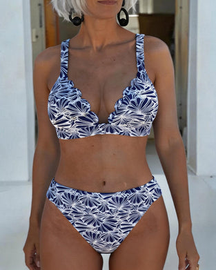 Bikini Scallopet Kant Tryk