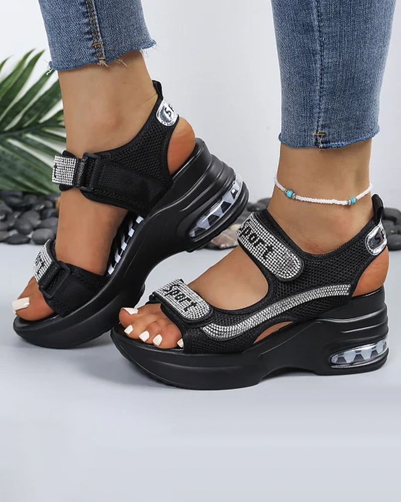 Sandaler Platform Wedge Højdeboost