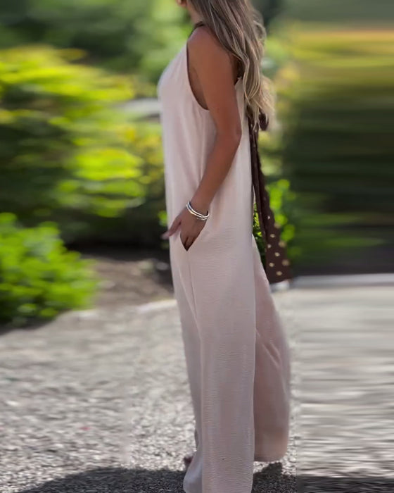Jumpsuit Ærmeløs Rygsløjfe