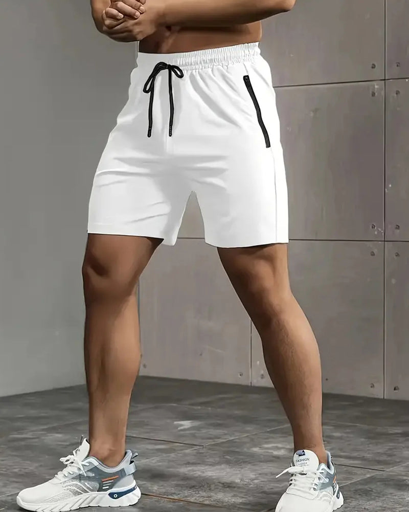 Herre Shorts Hurtigtørrende Lynlåslomme Atletisk