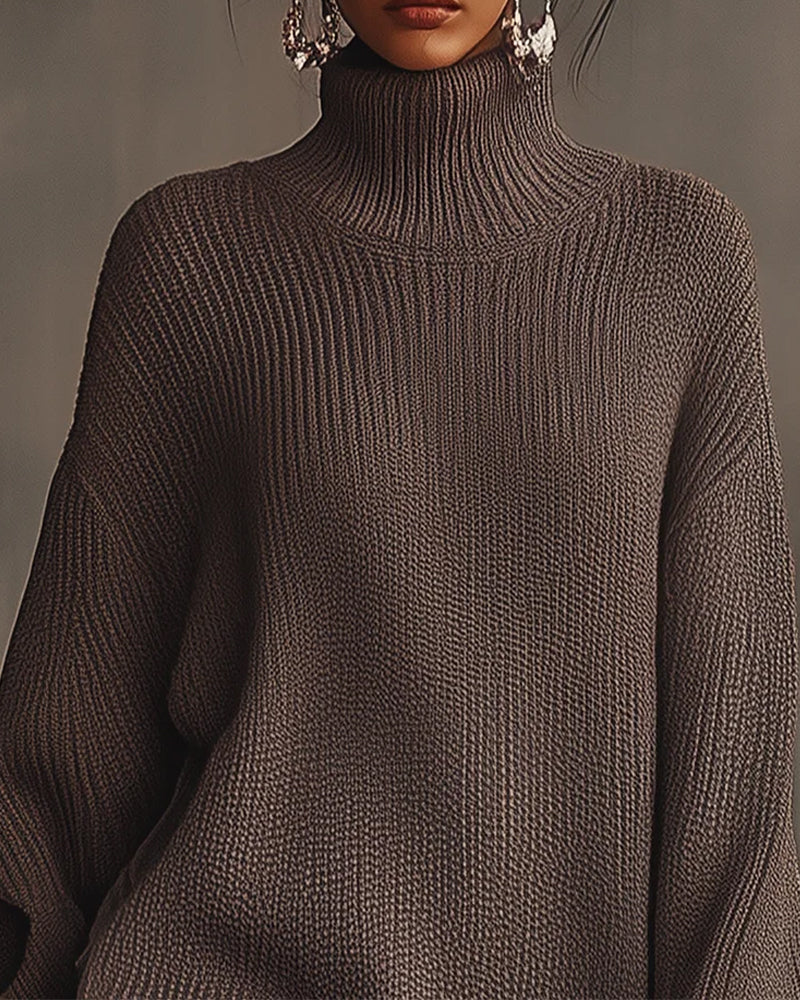 Set Med Elegant Stil, Pullover Lag Och Camisole Kjole