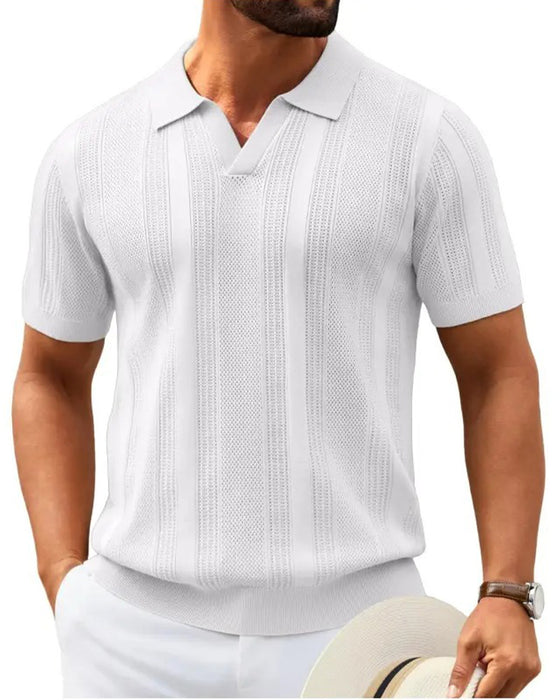 T-Shirt Polo Krave Herre Kort Ærme