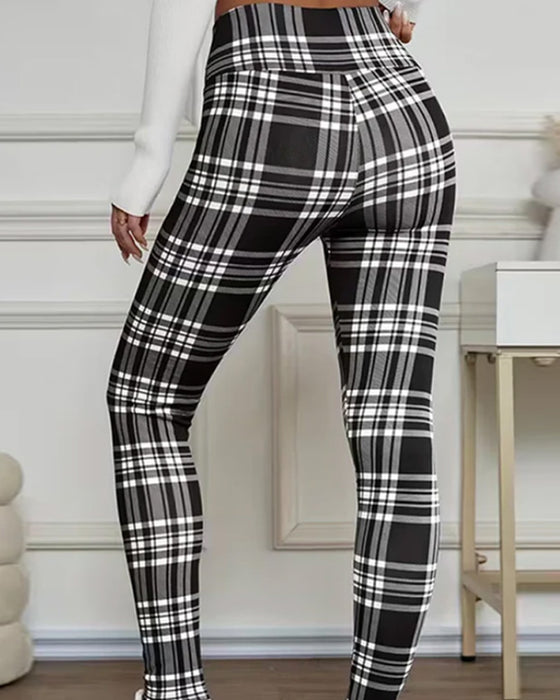 Leggings Ternet Tryk Termisk