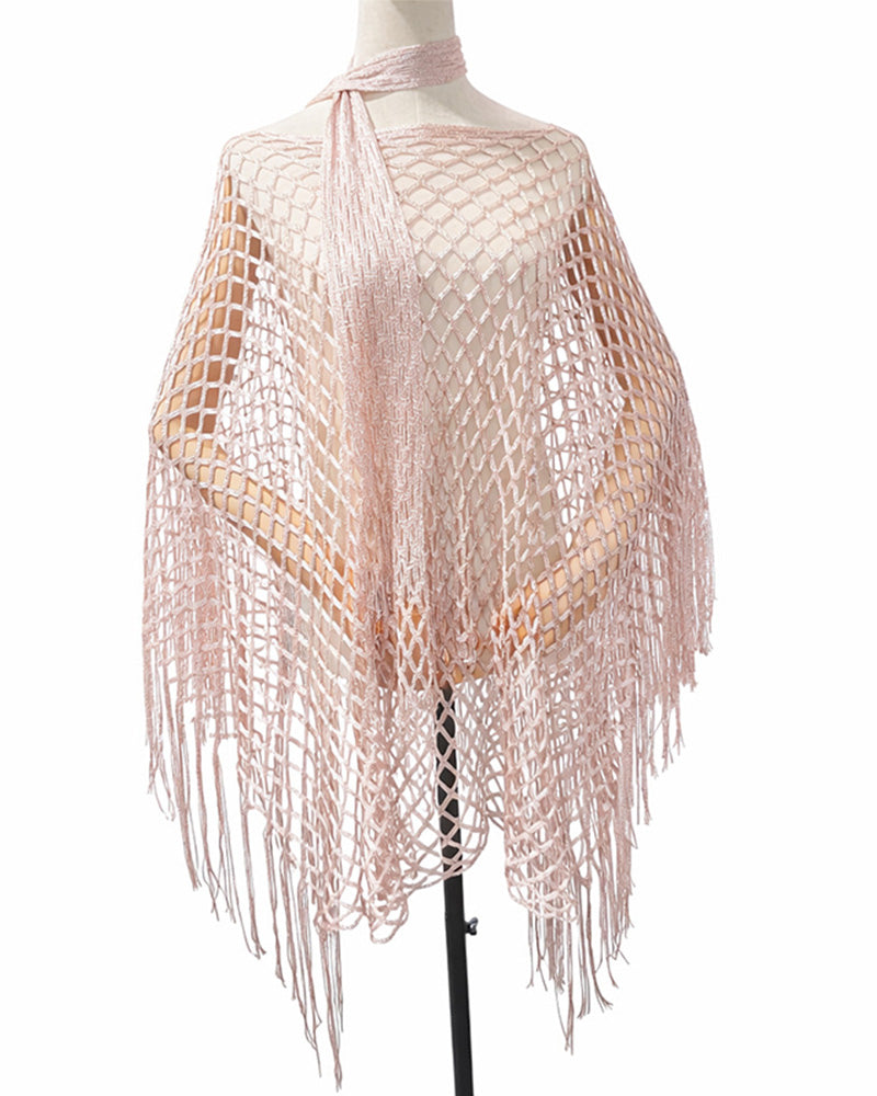 Pullover Frynser Mesh Udskæring