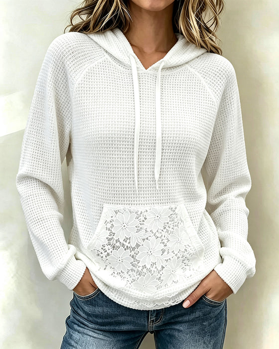 Hoodie Snorrestrop Vaffel Casual