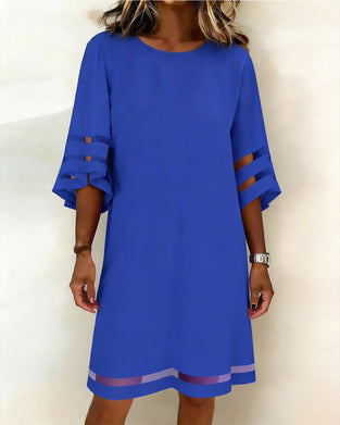 Kjole Halværme Casual Lige