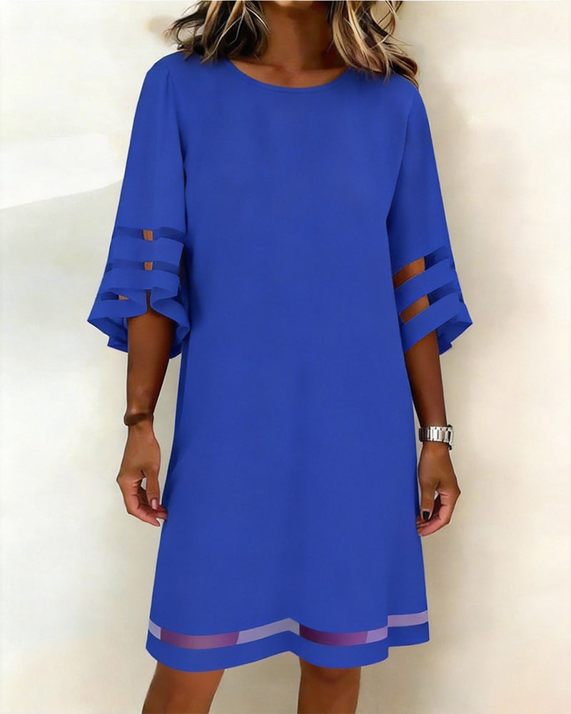 Kjole Halværme Casual Lige